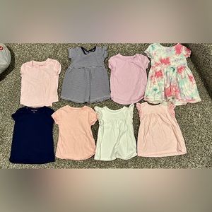 4T girls summer shirts/jersey dresses